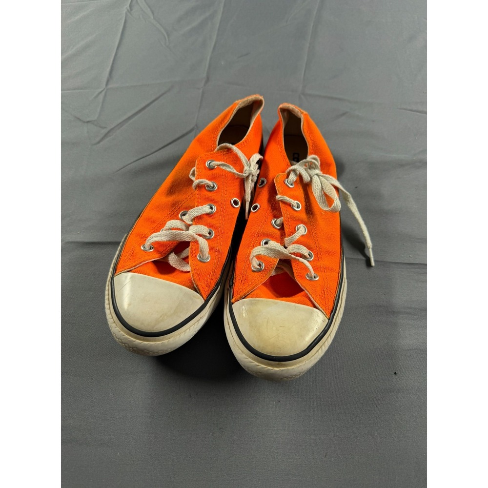 Converse Chuck Taylor All Star Low Orange Canvas Shoes Youth Size 2 352810F